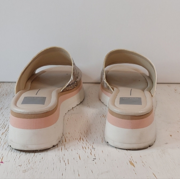 Dolce Vita Milo Snake Print Chunky Platform Slip On Sandals Shoe Size 10 Matte - Picture 4 of 13